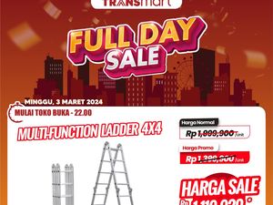 Cuma di Transmart Full Day Sale! Beli Tangga Multifungsi Hemat Rp 800 Ribuan