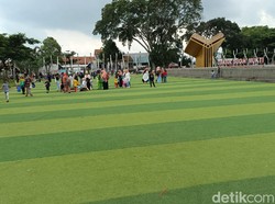 Wajah Baru Alun-alun Cianjur yang Kini Lebih Tertata
