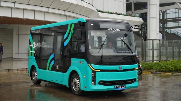 Ini Bus Listrik yang Bakal Hadir di Stasiun Kereta Cepat