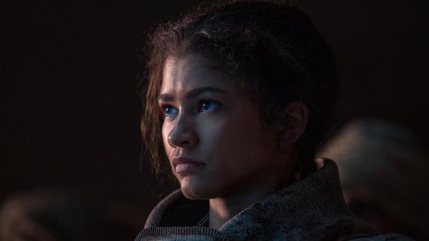Dune: Part Two (2024) Zendaya sebagai Chani dalam Dune: Part Two (2024). (Warner Bros. Pictures)