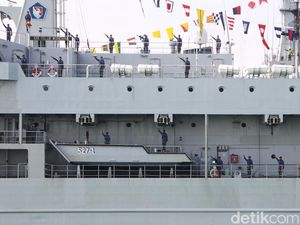 Koarmada II Surabaya Gelar Inspeksi Kapal Perang Jelang Pergantian Pimpinan