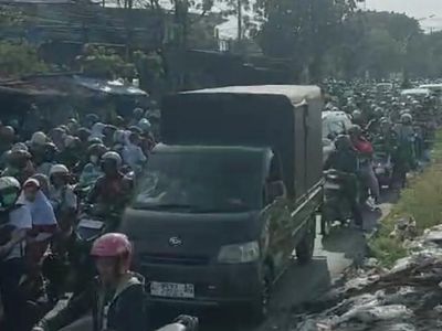 Kemacetan Horor di Benowo Pagi Ini