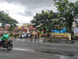 Penampakan Mako Brimob Surabaya Setelah Terjadi Ledakan Keras