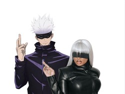 Cetar! Gaya Megan Thee Stallion Cosplay Jadi Satoru Gojo