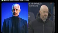Skuad MU-nya Erik ten Hag diejek bagaikan lumbung poin bagi Man City musim ini. Foto: dok. Internet/X (Twitter)