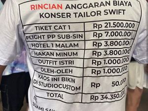 Viral Pria Pakai Baju Tabel Biaya Nonton Taylor Swift, Begini Ceritanya