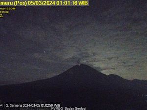 Gunung Semeru Kembali Erupsi Muntahkan Abu Vulkanik Setinggi 500 Meter