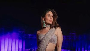 8 Gaya Kareena Kapoor di Pesta Prewedding Crazy Rich India, Glamor Ber-saree