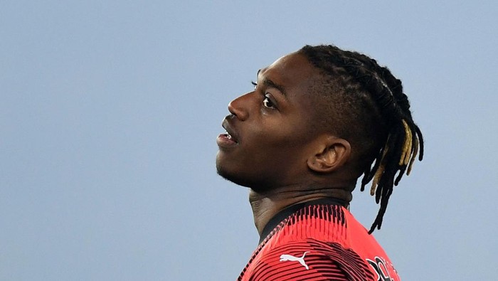 Rafael Leao Soccer Football - Serie A - Lazio v AC Milan - Stadio Olimpico, Rome, Italy - March 1, 2024 AC Milan's Rafael Leao reacts REUTERS/Daniele Mascolo