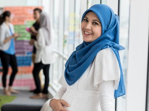 llustrasi hamil muslim