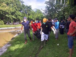 Mayat Pria di Pintu Irigasi BBWS Sugihan Sukoharjo