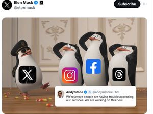 Elon Musk Ejek Mark Zuckerberg Gegara FB dan IG Tumbang Elon Musk Ejek Mark Zuckerberg Gegara FB dan IG Tumbang