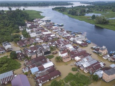 Potret Banjir Muaro Jambi, Belum Surut Sejak Desember