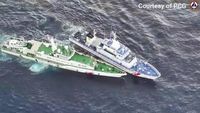 Tegang! Penampakan Kapal China-Filipina Tabrakan di Laut China Selatan