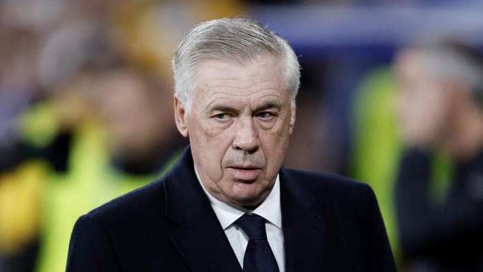 Soccer Football - Champions League - Round of 16 - Second Leg - Real Madrid v RB Leipzig - Santiago Bernabeu, Madrid, Spain - March 6, 2024 Real Madrid coach Carlo Ancelotti before the match REUTERS/Juan Medina