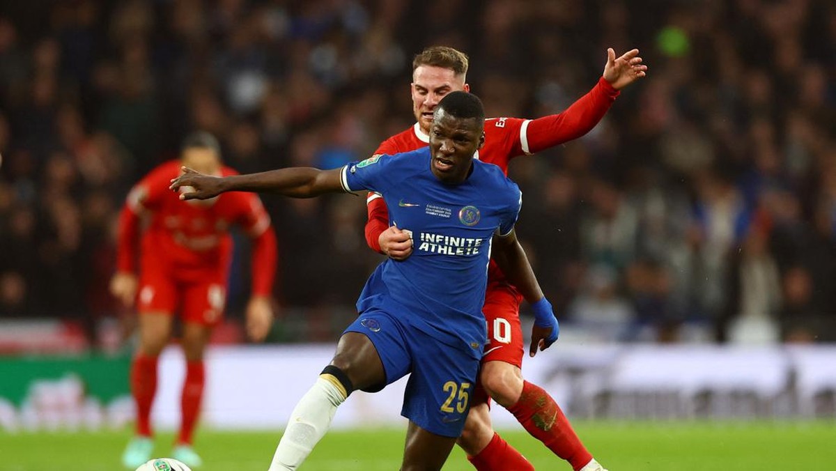 Moises Caicedo terbebani transfer mahalnya ke Chelsea (Action Images via Reuters/MATTHEW CHILDS)