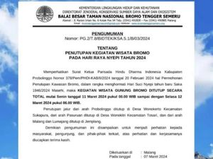 Gunung Bromo Tutup Total untuk Aktivitas Wisata Saat Hari Raya Nyepi Gunung Bromo Tutup Total untuk Aktivitas Wisata Saat Hari Raya Nyepi