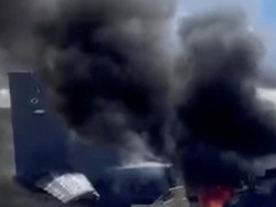 Penampakan Pesawat Jatuh di Nashville AS, 5 Orang Tewas