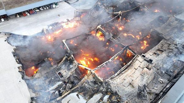 Pusat Perbelanjaan di Ukraina Hancur Diserang Drone Rusia