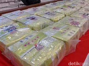 Penampakan Sabu Rp 131 M yang Disita dari Jaringan Narkoba Malaysia