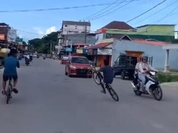 Heboh Bocah Muna Freestyle Sepeda Bahayakan Pengendara, Keluarga Minta Maaf