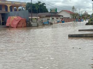 Sungai Batang Merao Kerinci Meluap, Warga Belum Dievakuasi
