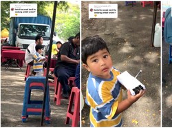 Aksi Bocah Bantu Orang Tuanya di Kedai Bikin Netizen Gemas