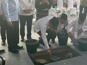 Heru Budi Groundbreaking Masjid Ar-Raudhah, Harap Tuntas Saat HUT Jakarta