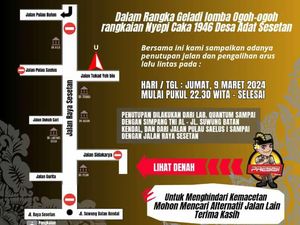 Gladi Lomba Ogoh-Ogoh, Polisi Rekayasa Lalin di Sesetan Denpasar Gladi Lomba Ogoh-Ogoh, Polisi Rekayasa Lalin di Sesetan Denpasar