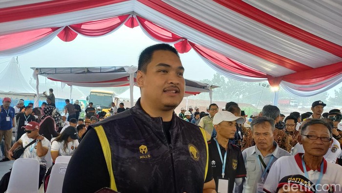 Ketua Umum DPP Angkatan Muda Pembaharuan Indonesia (AMPI), Dito Ariotedjo, saat ditemui di Paralympic Training Center Karanganyar, Jumat (8/3/2024).