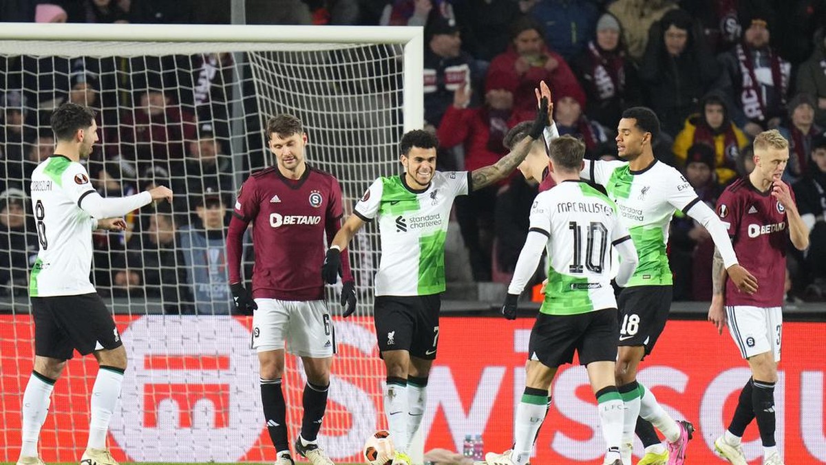 Liverpool menang 5-1 di kandang Sparta Praha (AP/Petr David Josek)