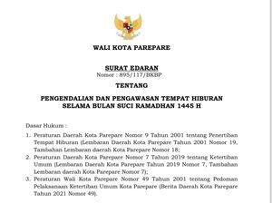 THM di Parepare Wajib Tutup Selama Ramadan, Satpol PP Akan Rutin Patroli THM di Parepare Wajib Tutup Selama Ramadan, Satpol PP Akan Rutin Patroli
