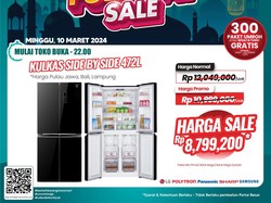Lumayan Nih! Kulkas Dua Pintu Diskon Rp 3 Jutaan di Transmart Full Day Sale