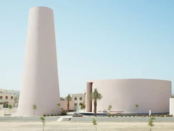 Unik! Menara Masjid Ini Bentuknya Kerucut