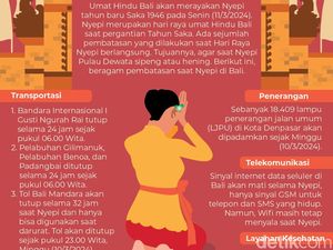 Beragam Pembatasan Saat Nyepi di Bali