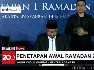 Hasil Sidang Isbat 2024: 1 Ramadan Jatuh pada Selasa 12 Maret Hasil Sidang Isbat 2024: 1 Ramadan Jatuh pada Selasa 12 Maret