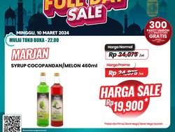 Pas buat Stok Puasa, Sirup di Transmart Full Day Sale Cuma Rp 19 Ribuan