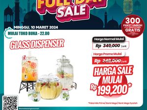 Bisa buat Bukber, Dispenser Kaca di Transmart Full Day Sale Cuma Rp 199 Ribuan