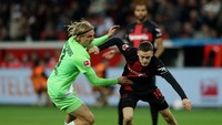 7. Florian Wirtz (Leverkusen) – 74 giringan bola sukses. Foto: REUTERS/Thilo Schmuelgen