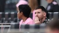 Tanpa Messi, Inter Miami ompong. Mereka tujuh kali kalah cuma menang dua kali dan seri tiga kali dari 12 laga (Reuters)