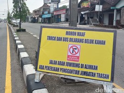 Truk dan Bus Berat Dilarang Melintasi Jalur Alternatif Kepoh-Juwiring Klaten