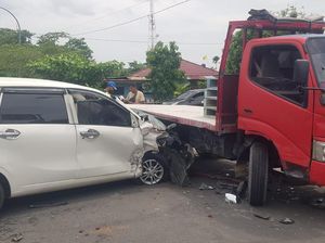 Tabrakan Karambol Libatkan 3 Kendaraan di Jalan Imogiri Timur Bantul