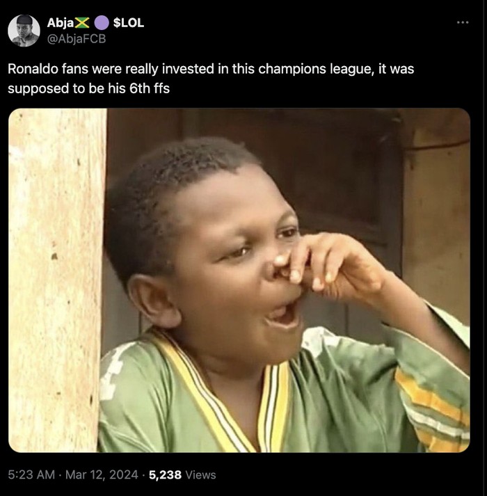 Meme Cristiano Ronaldo tap-in Meme Cristiano Ronaldo tap-in