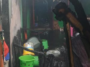 Kebakaran Hanguskan Rumah Ketua RT di Tallo Makassar