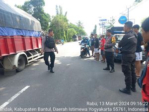 Tabrakan Truk-Motor di Jalan Srandakan Bantul, 1 Pelajar Tewas
