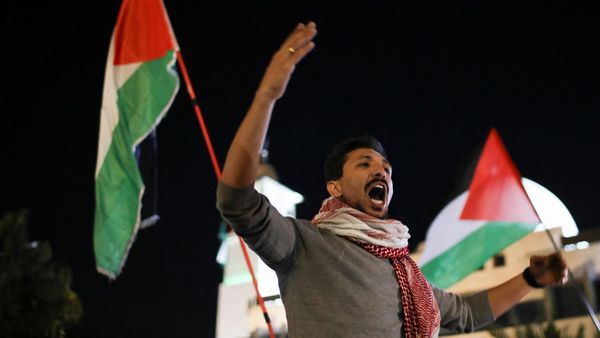 Rakyat Yordania Gelar Aksi Dukung Palestina di Bulan Ramadan