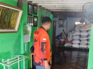 Sungai Komering Meluap, 9 Rumah Warga di OKI Terendam Banjir