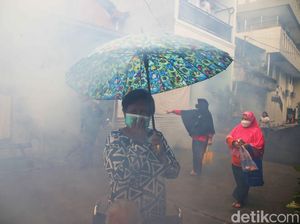 Cegah DBD Saat Ramadan, Petugas Fogging Rumah-rumah Warga di Jakut Cegah DBD Saat Ramadan, Petugas Fogging Rumah-rumah Warga di Jakut