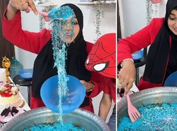 Nyeleneh! Setelah Biryani Pink, Wanita Ini Sajikan Nasi Biryani Biru