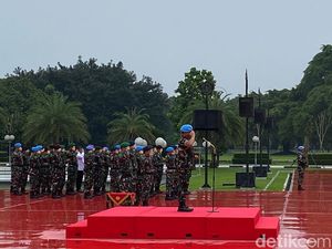 Panglima TNI Sambut 1.088 Prajurit Usai Misi Perdamaian PBB di Lebanon